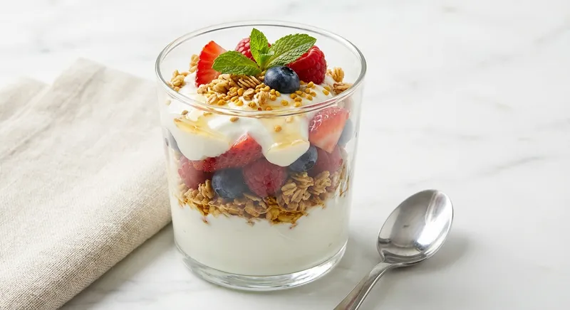 Greek Yogurt Berry Parfait with Granola