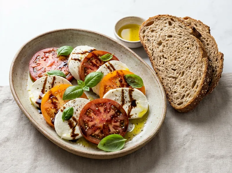 Caprese Salad with Whole-Grain Bread