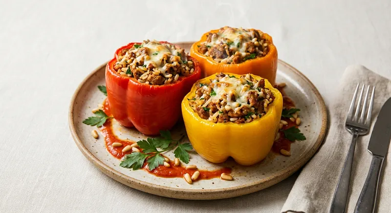 Turkey Stuffed Bell Peppers