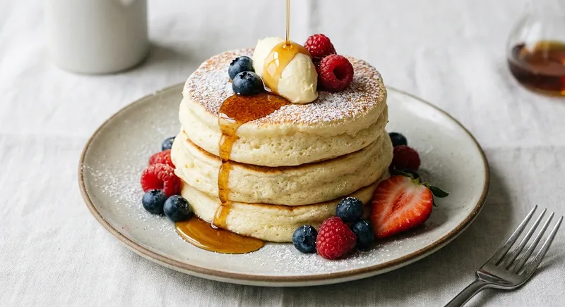 Buttermilk Fluffy Pancakes (Whipped-White Method)