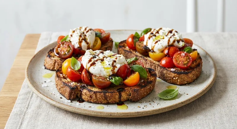 Tomato Bruschetta on Whole Grain