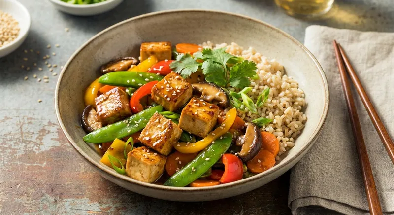 Tofu Stir-Fry with Brown Rice