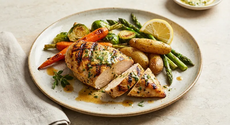 Grilled Chicken with Roasted Vegetables