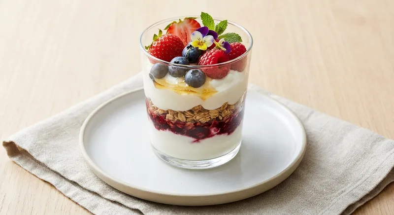 Greek Yogurt & Oat Berry Parfait