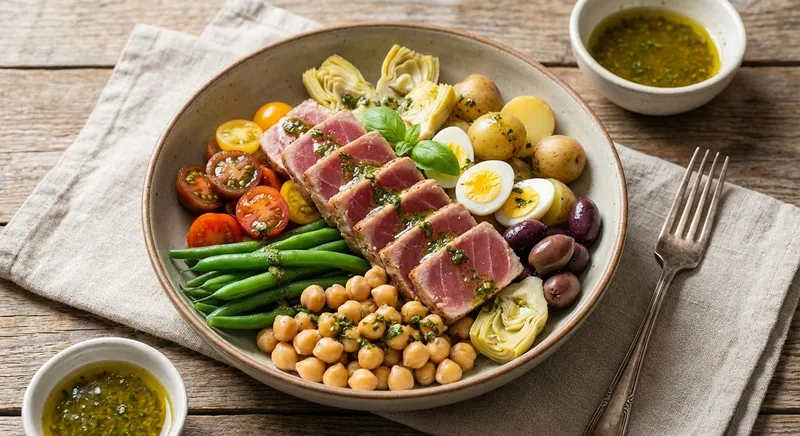 Tuna & Chickpea Niçoise-style Salad