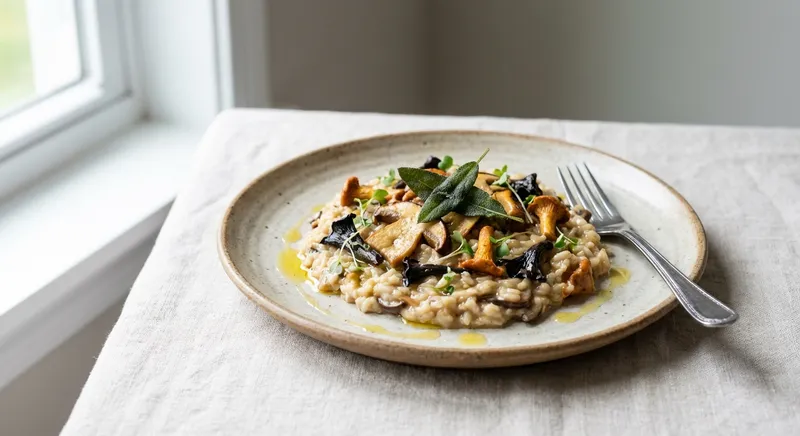 Gluten-Free Dairy-Free Mushroom Risotto