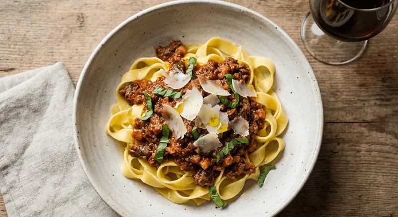 Beef Bolognese with Tagliatelle