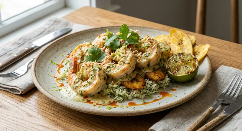 Creamy Lime Shrimp (Coastal Latin–Style)