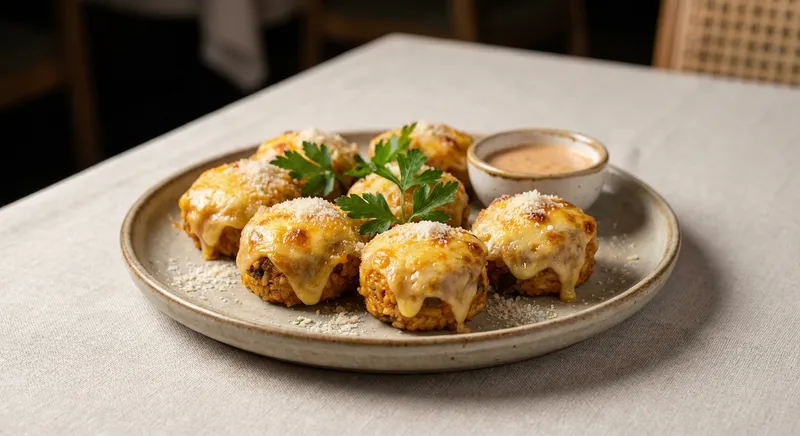 Cheesy Beef Rice Bites