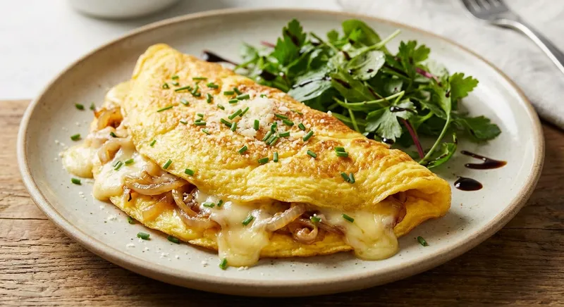 Cheese and Onion Omelette