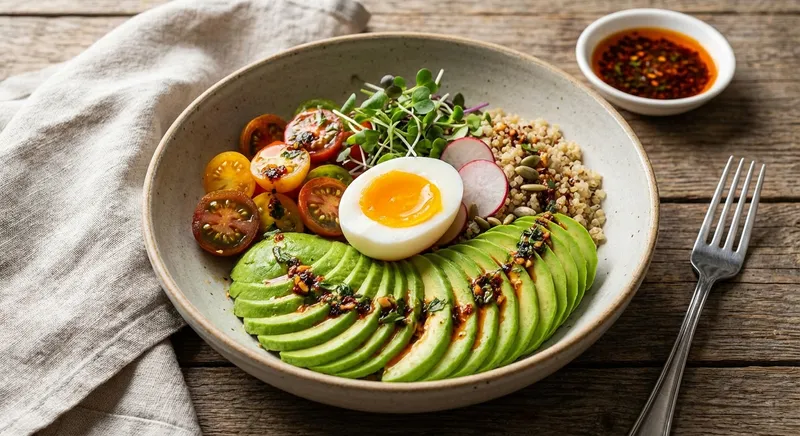 Egg and Avocado Breakfast Bowl