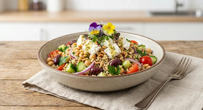 Chickpea & Quinoa Salad with Feta
