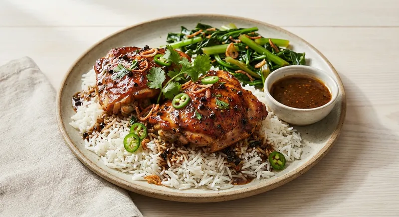 Pepper Chicken with Rice