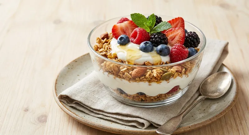 Greek Yogurt & Berry Granola Parfait