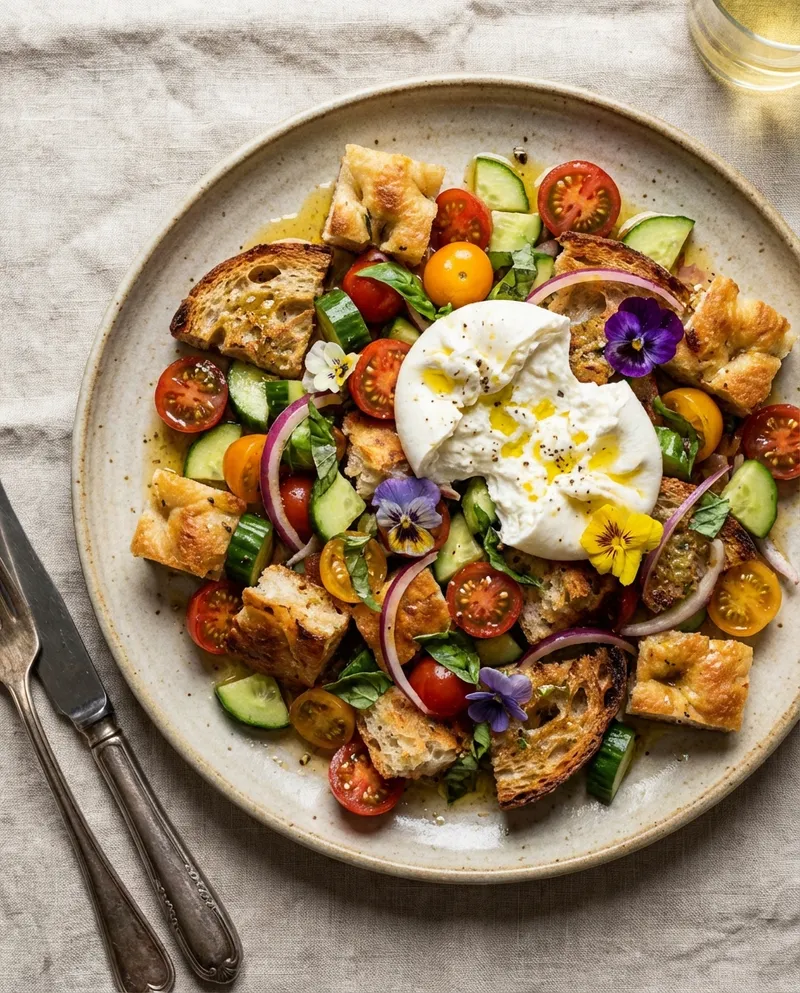 Simple Panzanella Salad
