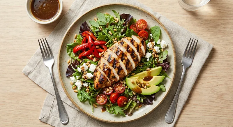 Grilled Chicken Salad with Balsamic Vinaigrette