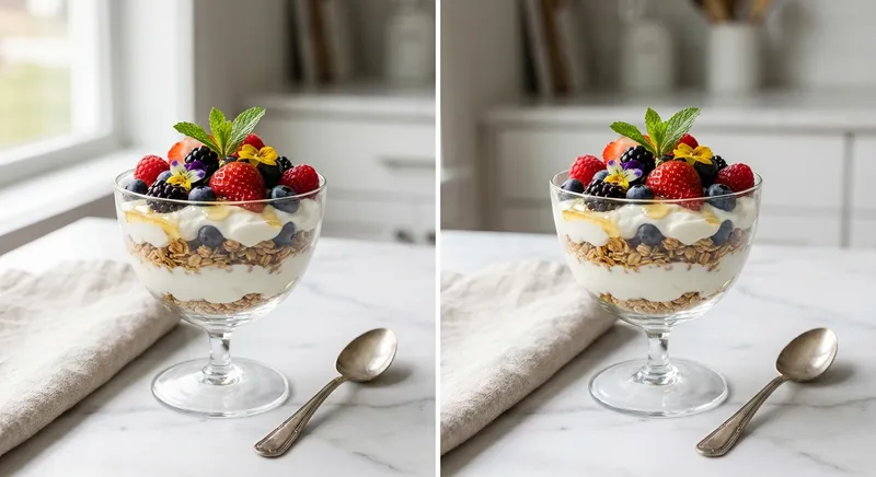 Greek Yogurt Parfait with Berries & Granola