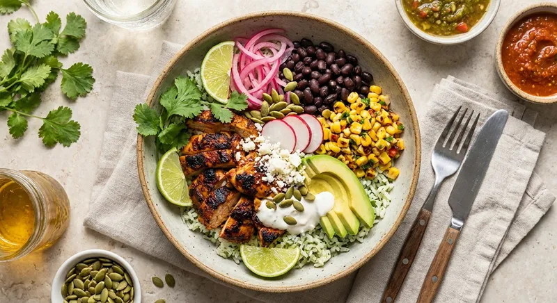 Mexican-inspired Chicken Burrito Bowl