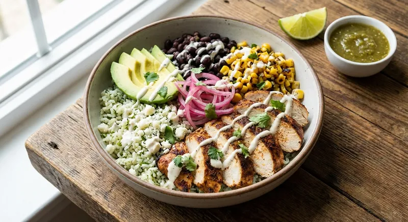 Quick Chicken Taco Bowls