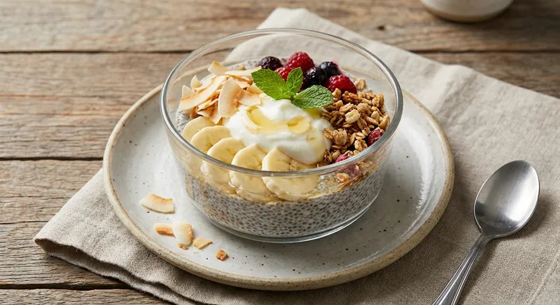 Banana Yogurt Protein Chia Pudding