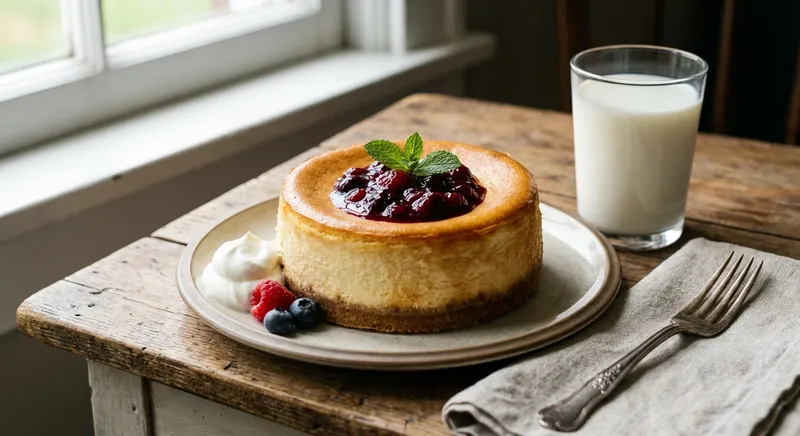 New York–Style Baked Cheesecake (with Milk)