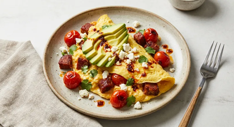 Avocado & Chorizo Scramble