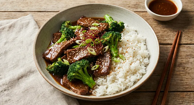 Beef & Broccoli Stir-Fry with Jasmine Rice