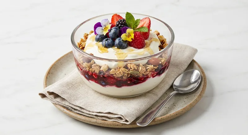 Greek Yogurt & Oat Berry Parfait