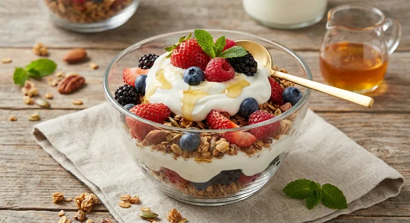 Greek Yogurt & Berry Granola Parfait