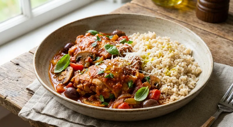 Chicken Cacciatore with Brown Rice