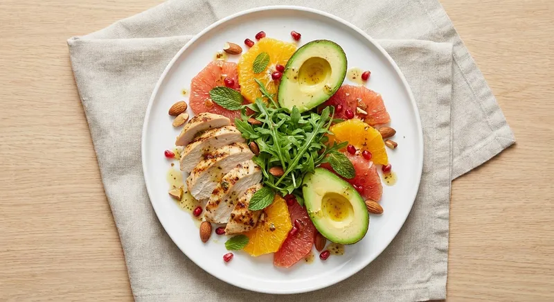 Grilled Chicken & Avocado Citrus Salad