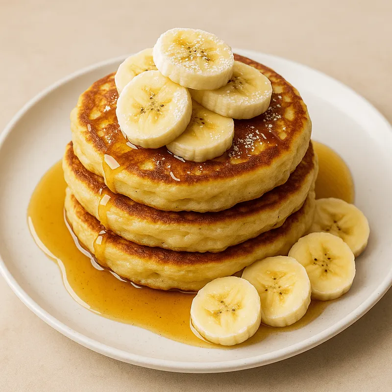 Fluffy Banana Pancakes
