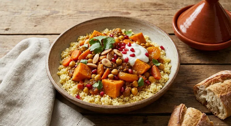 Moroccan Chickpea & Sweet Potato Stew with Millet