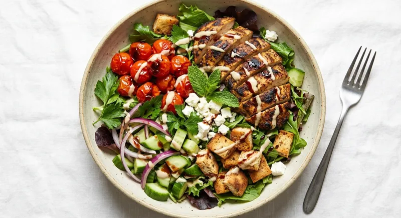 Grilled Chicken Shawarma Salad
