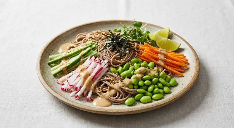 Soba Noodle Salad with Edamame & Sesame Dressing