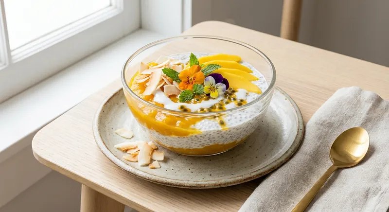 Coconut Mango Chia Pudding (Make-Ahead, Tropical-Style)