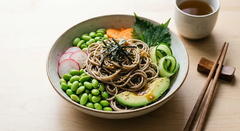 Soba Noodle Salad with Edamame