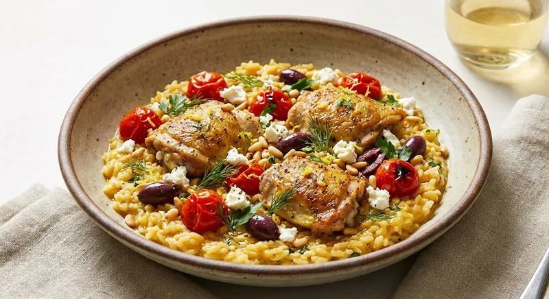 Creamy One-Pot Chicken & Milk Rice (Mediterranean-Inspired)