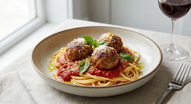 Italian Meatballs and Spaghetti