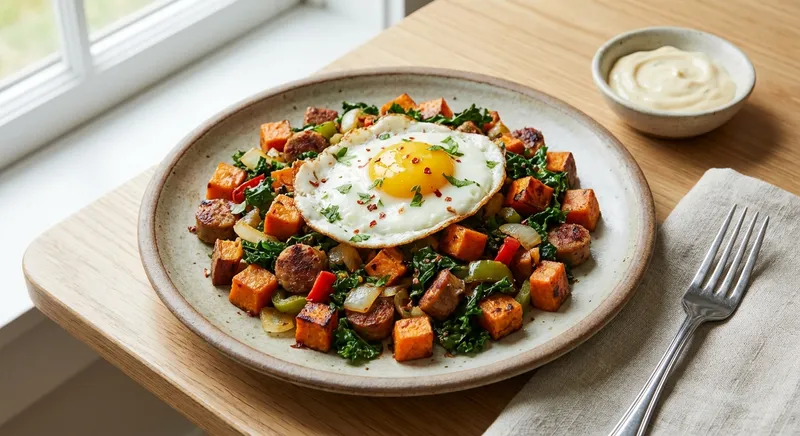 Sweet Potato & Turkey Sausage Hash (Paleo)