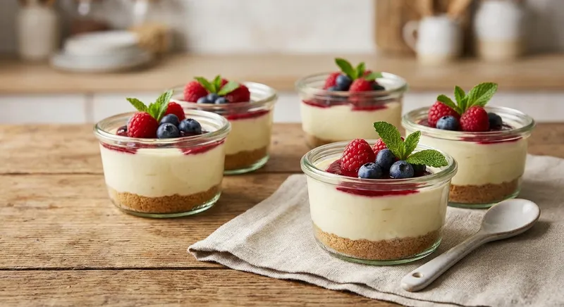 Stovetop No‑Oven Cream Cheese Pots (Quick No‑Bake Cheesecake Pots)