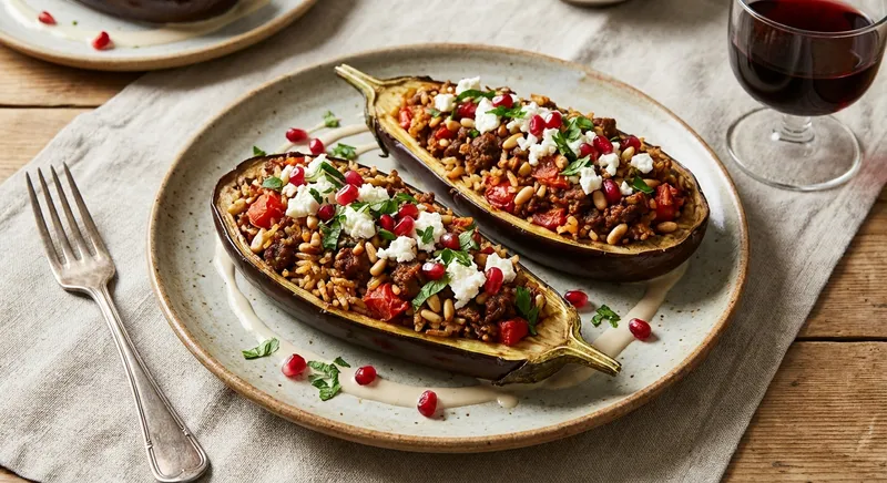 Baked Stuffed Eggplant