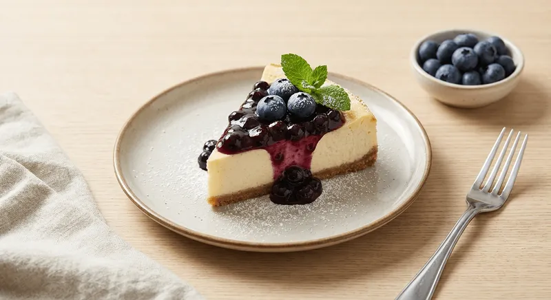 Easy Low Carb Blueberry Cheesecake