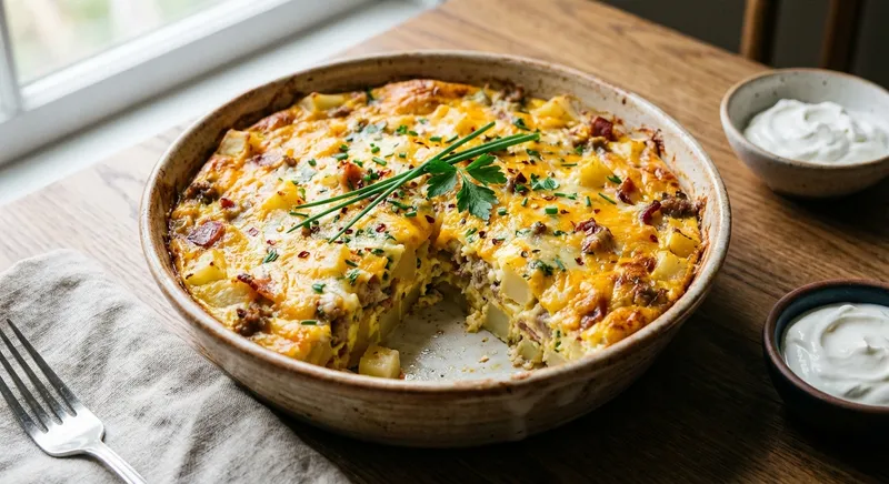 Cheesy Potato Breakfast Casserole
