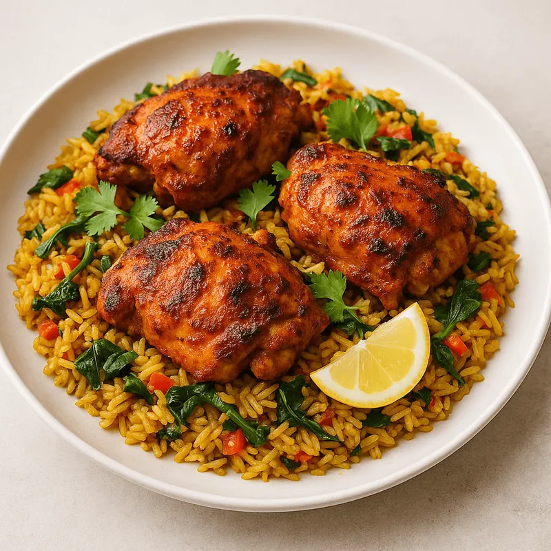One Pan Tandoori Chicken & Rice