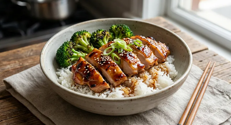 Chicken Teriyaki Bowl with Jasmine Rice & Broccoli