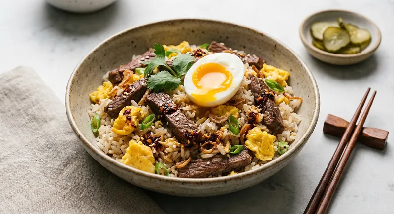 Beef and Egg Fried Rice