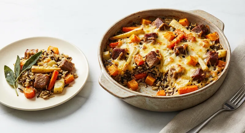 Hearty Pork and Veggie Rice Casserole