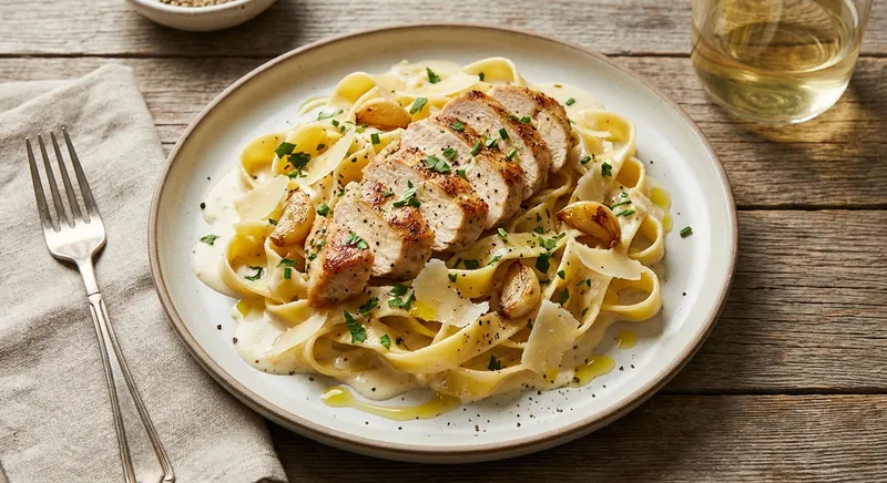 Creamy Garlic Chicken Pasta