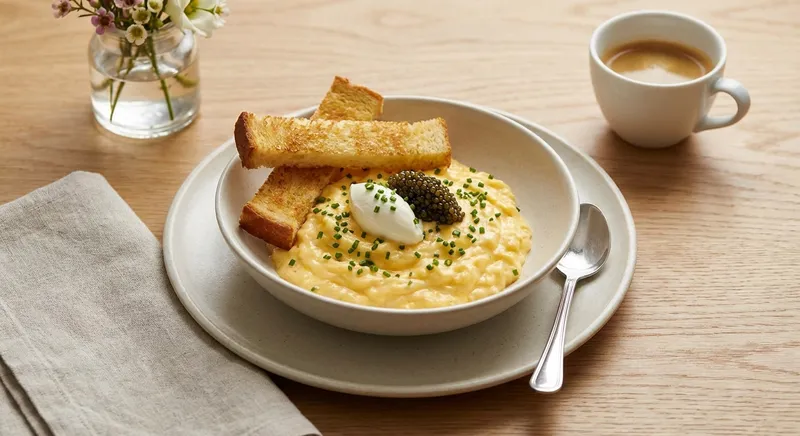 Restaurant-Style Silky French Scrambled Eggs